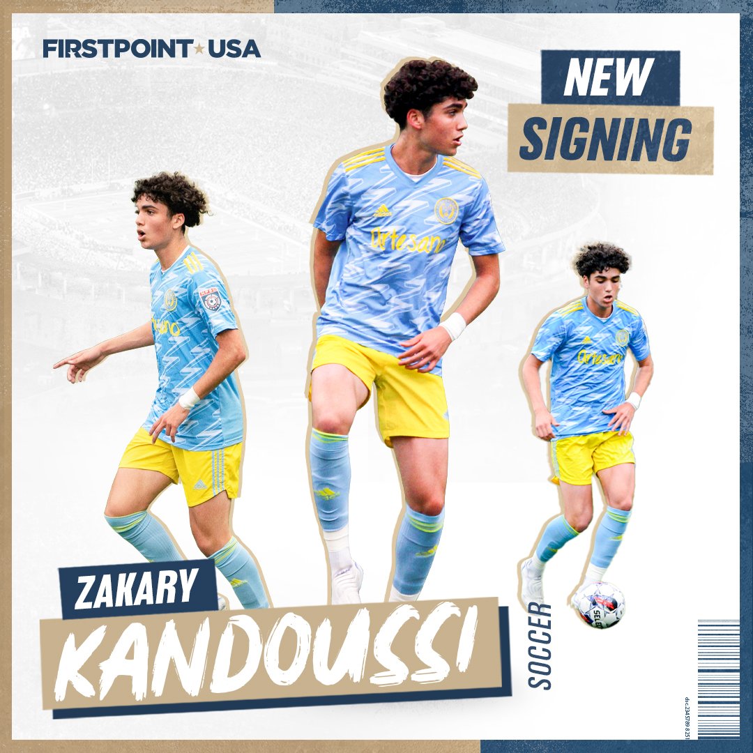 NEW SIGNING ✍️ We are delighted to announce the signing of talented young soccer player Zakary Kandoussi to the #FirstPointFamily Sport: Soccer Position: Central Defender Club: Philadelphia Union Class Of: 2024 Welcome to the team, Zakary! #collegesoccer | #soccerscholarship