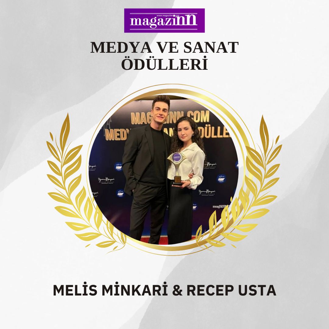 Dizimizin değerli oyuncularından Melis
Minkari ve Recep Usta, Magazinn.com Medya ve Sanat
Ödülleri'nde bizi gururlandırmayı başardılar.
Oyuncularımız tebrik ediyor, başarılarının devamını
diliyoruz! ✨