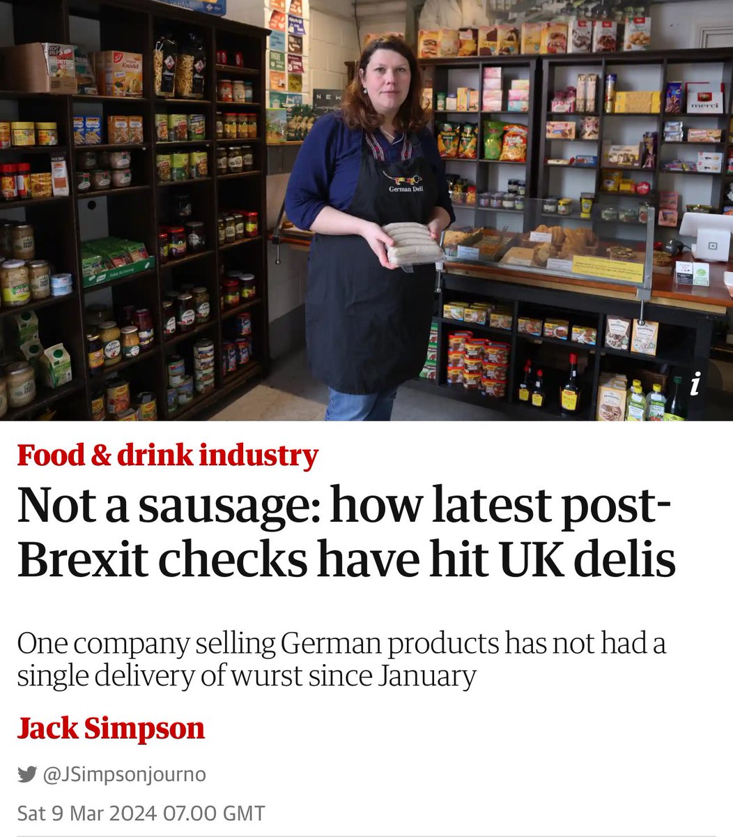 No surprises, adding NTBs to trade was always going to ensure most SMEs gave up sending goods to Britain. Brexit Britain returns to the days of bland processed foods as we predicted which will ensure life expectancy continues to dip, especially as our nurses and doctors are