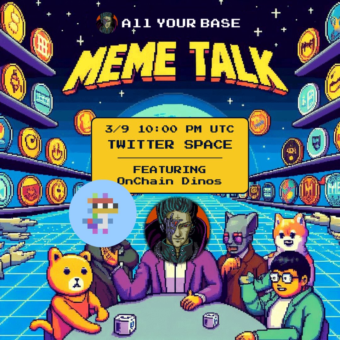 All Your Base Are Belong To You (@allyourbase_ayb) on Twitter photo We're excited for our talk with <a href="/OnChainDinos/">OnChain Dinos βοΈπ¦</a> today!
Here are three interesting facets of the collection that you might not have realized:
βοΈ A FULLY ON-CHAIN #NFT βοΈ
Most NFTs are PNGs or JPEGs, but the image itself isn't stored on-chain. Instead, the NFT simply points to We're excited for our talk with <a href="/OnChainDinos/">OnChain Dinos βοΈπ¦</a> today!
Here are three interesting facets of the collection that you might not have realized:
βοΈ A FULLY ON-CHAIN #NFT βοΈ
Most NFTs are PNGs or JPEGs, but the image itself isn't stored on-chain. Instead, the NFT simply points to
