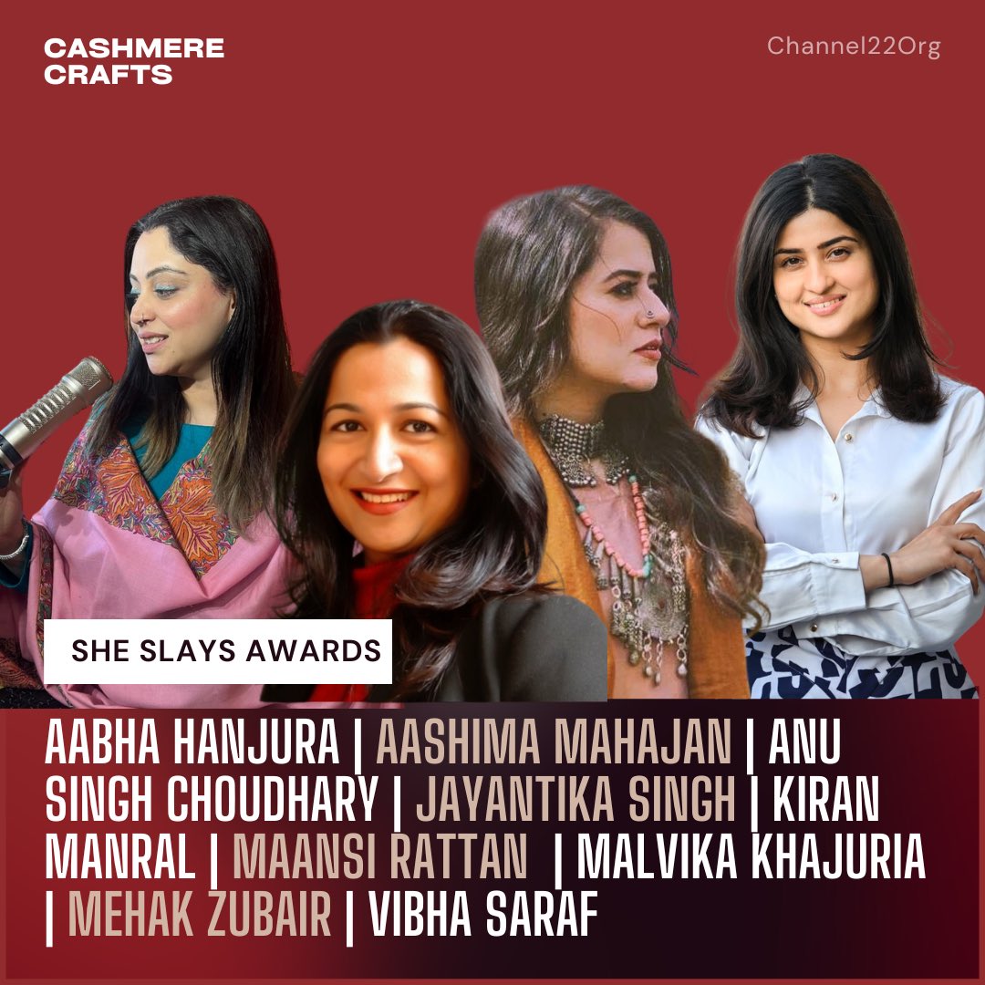 Our #SheSlays women are here!
Feeling weird because it’s not 8th march? Well women are not a one day campaign. 
Revealing our <a href="/cashmerecrafts/">Ashiq Hussain</a> empowered “She Slayers 2024” who can’t and won’t settle for anything less than awesome. Empowered Women who empower women.