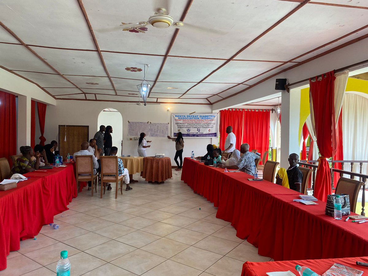 We were well-represented by our team in Advocacy and Communication Training in Malindi on diabetes and hypertension. Let's craft our own story; we don't want others to narrate it for us.