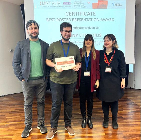 Congrats to our Antony for the best poster award at the #MATSUS24 !!