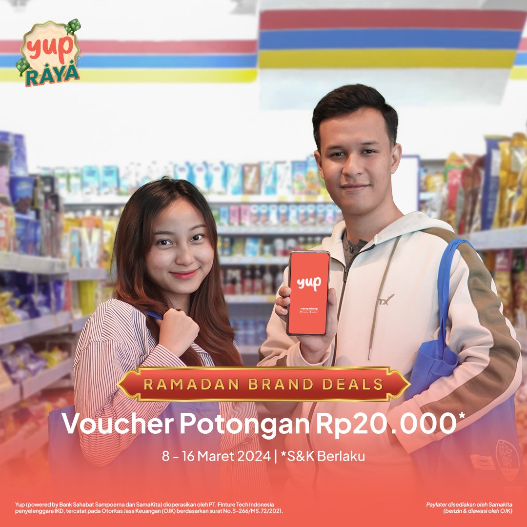 thinkyup_id's tweet image. Hari pertama puasa, berbuka pakai apa? 🤔
Belum ada ide? Coba main ke @Indomaret  pakai Yup, dari 8 - 16 Maret ada tambahan Voucher Potongan Rp20.000* lohh🤗

Cek selengkapnya di sini: yupmkt.onelink.me/9NvA/RBis

#Yup #AggregatorForBetterPaylater #RayakanBersama #YUPRAYA