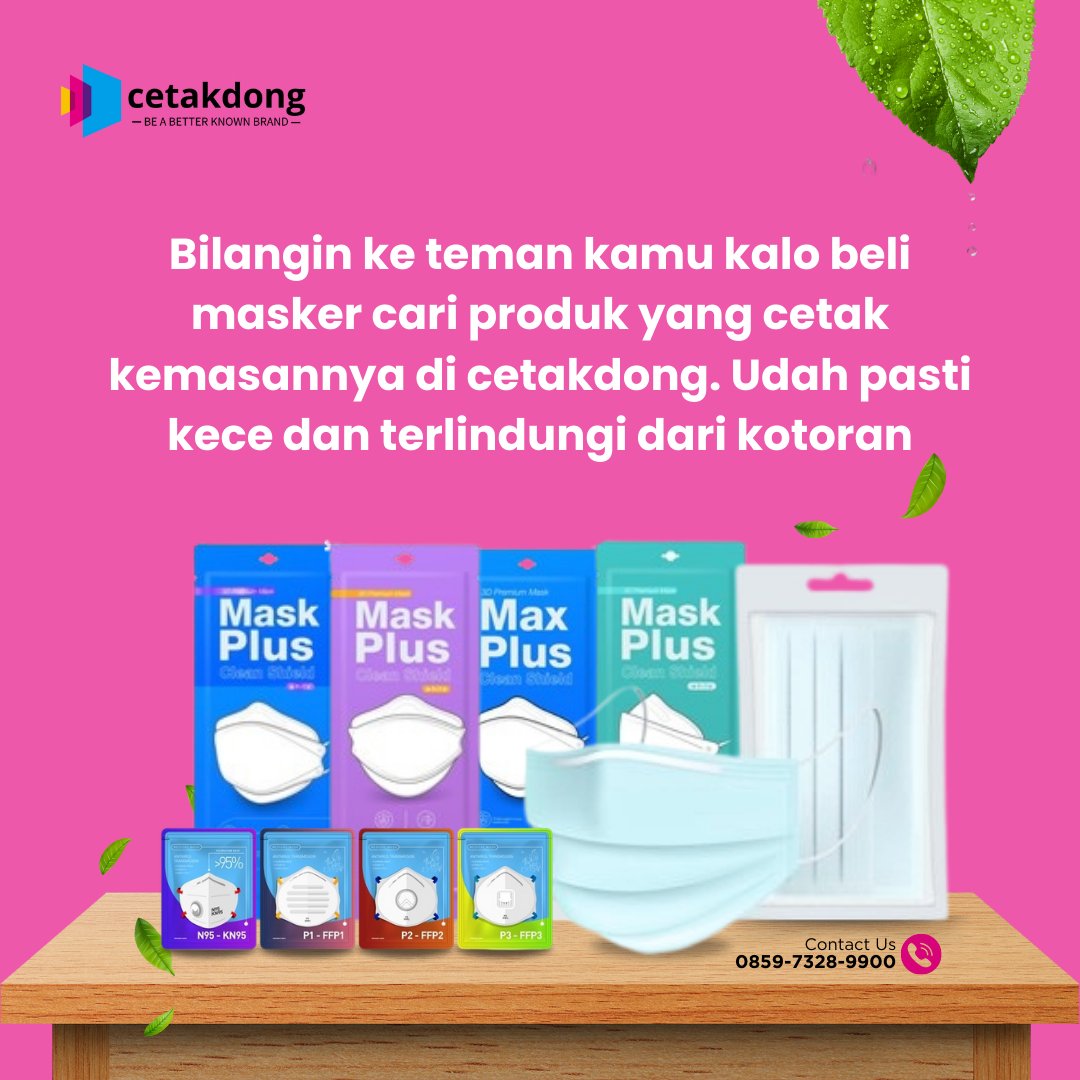 cetakdongcom's tweet photo. Kemasan produk kesehatan seperti masker wajib memiliki perlindungan dari kotoran. Yuk Cetak kemasan masker di cetakdong
https://t.co/vHaMojtgd4
#cetakkemasan #cetakkemasanmasker #kemasanmasker #maskerwajah #maskerkesehatan #SelamatHariPerempuan #Muhammadiyah #hujan #minions https://t.co/GlmsTYjGjI