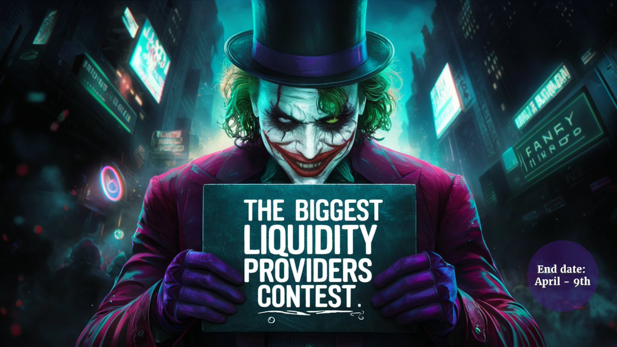 0xTheJ0KER's tweet photo. 🃏 $JOKER's Biggest Surprise LP Contest is here! 🎉🚀 The prize? A thrilling surprise to keep you on the edge!
1⃣ Minimum LP Pair: 12.5 #WMATIC + $JOKER = 25 $MATIC Worth.
🏆 Get ready for madness and liquidity fun! 🌐💰
For every small investor:🔽 https://t.co/9eg0WYUSuR