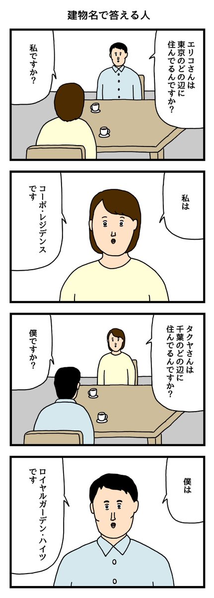 建物名で答える人 