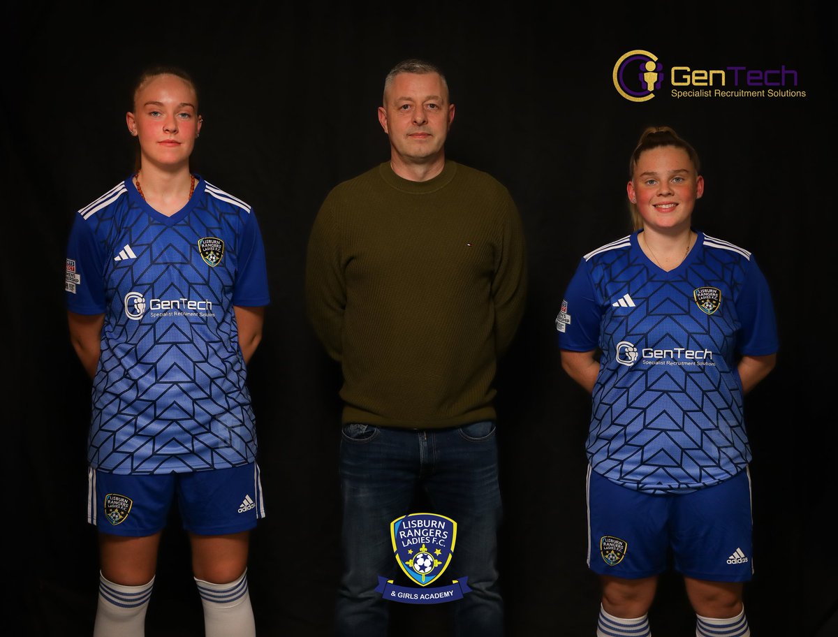 🤝🔵⚪️ 𝙉𝙀𝙒 𝟮𝟬𝟮𝟰 𝙆𝙄𝙏 & 𝙋𝙍𝙄𝙉𝘾𝙄𝙋𝙇𝙀 𝙋𝘼𝙍𝙏𝙉𝙀𝙍 ⚪️🔵🤝 @LisburnRangers Ladies announce their new PRINCIPLE PARTNER Gen Tech Recruitment who have gratefully come onboard to support the senior ladies. #LisburnRangersLadies #SportsDirectWomensPrem