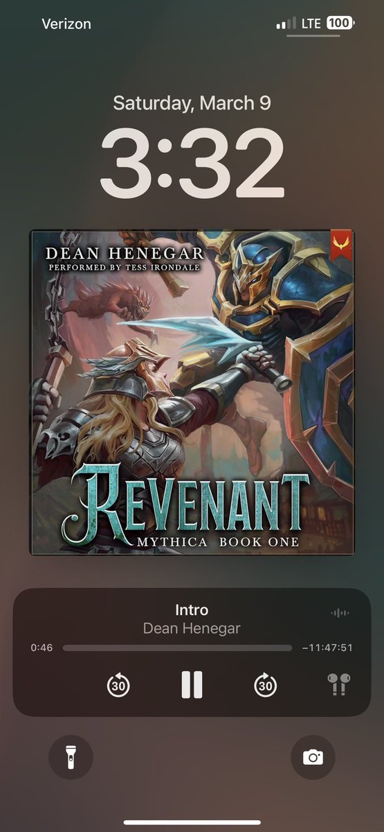 Love me some @AethonBooks especially when @TessIrondale is narrating. This should be a good one.