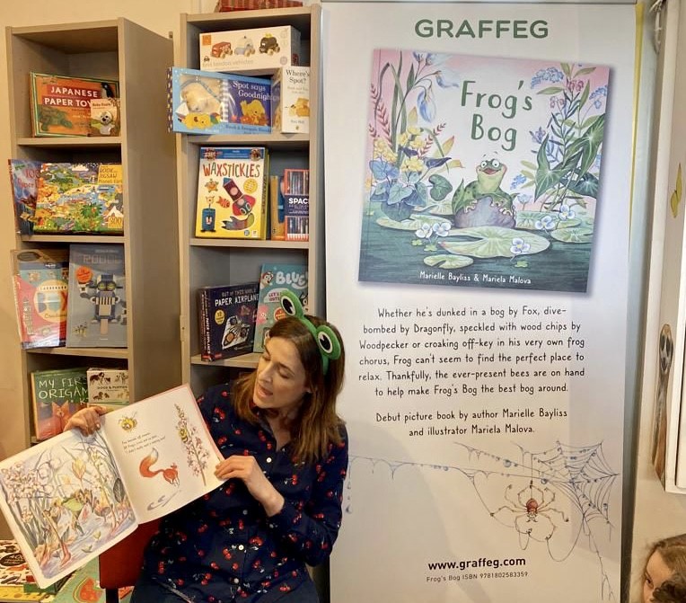 Happy 1st #bookbirthday to #frogsbog This book was a lifelong dream come true and...there's more to come.
Thank you @graffeg_books and illustrator Mariela Malova - what a leap of faith! #kidlit #AuthorsOfTwitter #picturebooks