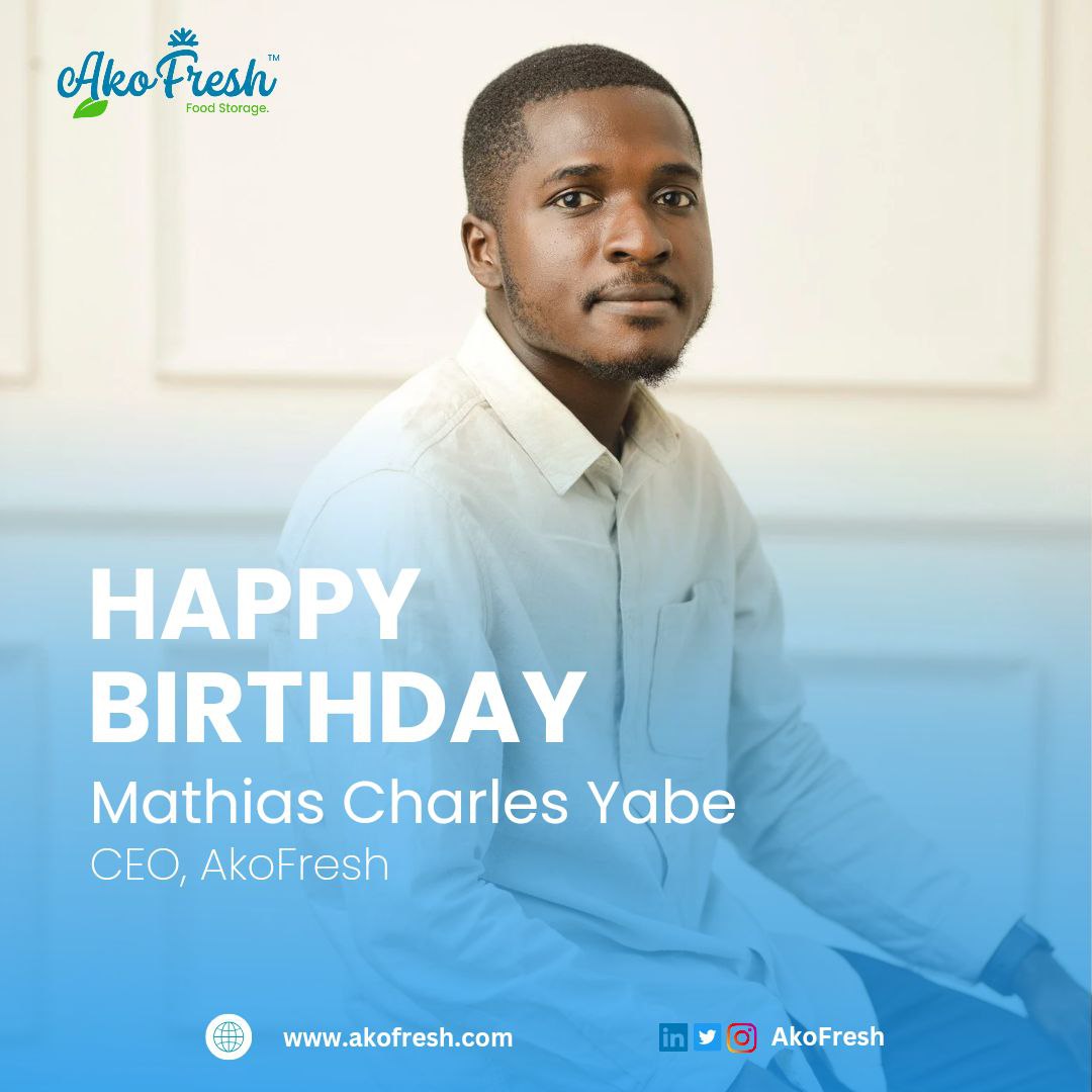 akofresh_co's tweet photo. From farm to table, costs to profits, disparities to green wealth. A mind envisioned, a heart empathized, a zealot took a step.
We wish you a long healthy life to keep driving change in our society and beyond
Cheers to greatness @mathiascharles ๐ฅ
#AkoFresh #birthday #love https://t.co/vVi2Hju9ab