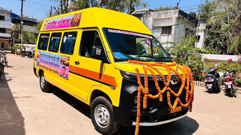 The van will travel with teachers to remote villages and will be a tool to bridge the learning gaps in poorer sections of the student fraternity.