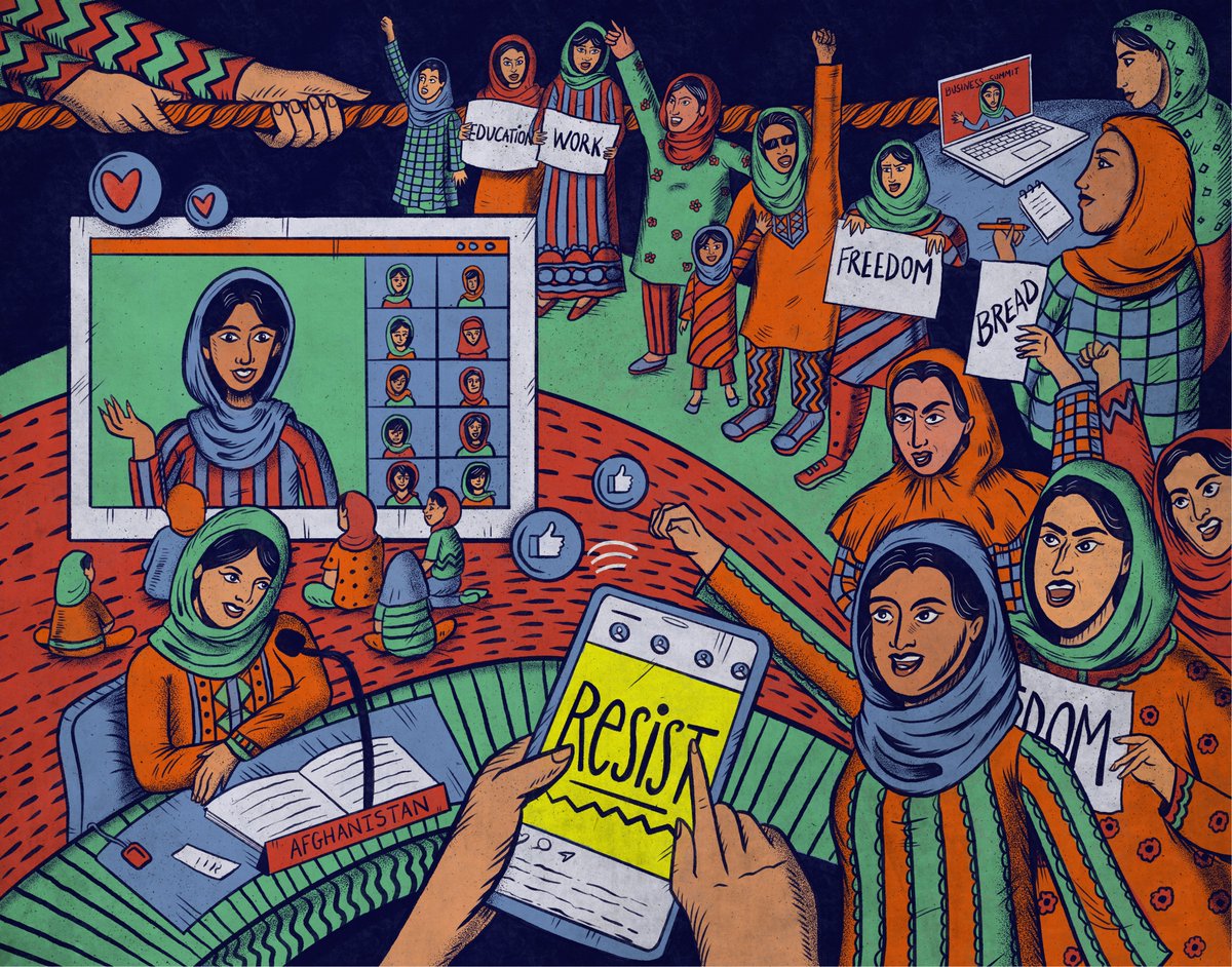 Afghan women have and will always be unstoppable. Read how Afghan women have been the loudest, bravest and boldest advocates for their rights for generations. Read their story, remember their fights & amplify their voices: bit.ly/3P88HYk #UnstoppableWomen