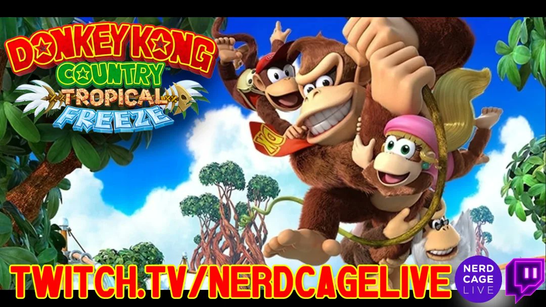 Today At 4:30pm ET 'A Tropical Freeze is Coming!' as We Begin Our Playthrough of Donkey Kong Country Tropical Freeze @nerd_cage @SaintGOfficial Twitch.tv/NerdCageLive youtube.com/@nerdcageliveg…