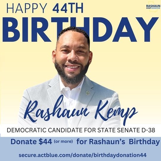 RashaunKemp's tweet photo. 🎉 It's my bday! 🥳 As I celebrate my #ObamaYear, I'm asking you to support our campaign. Your $44 donation will help us continue our mission of positive change! https://t.co/fLWPU3x2Op #BdayDonation #44andFly #BetterIsBeforeUs https://t.co/UnoXa6dFv8