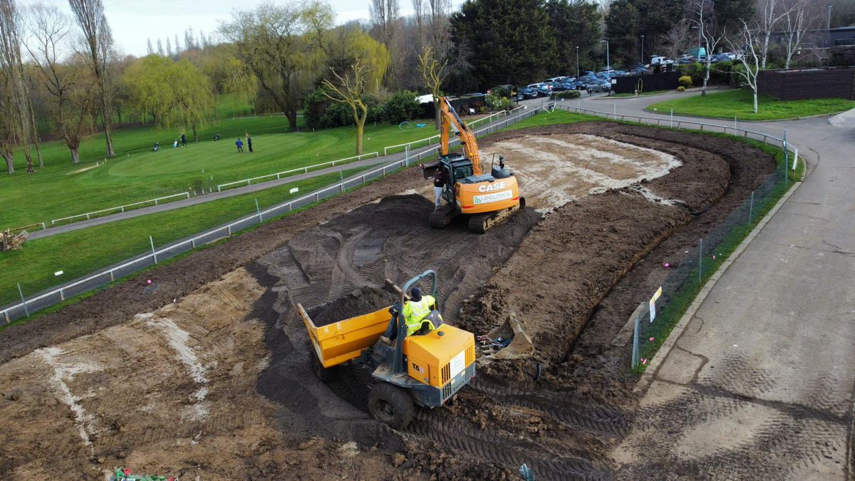 How it started and how it’s going !  

The new putting green <a href="/Abridgegolfclub/">Abridge Golf Club</a> 
Thanks to <a href="/landlogical/">Land Logical</a> and <a href="/irrigationwater/">Ashley Proctor</a> 
 Can’t wait to see the end product…. Going to be a great view as you drive into the club #golf       
#greenkeeping