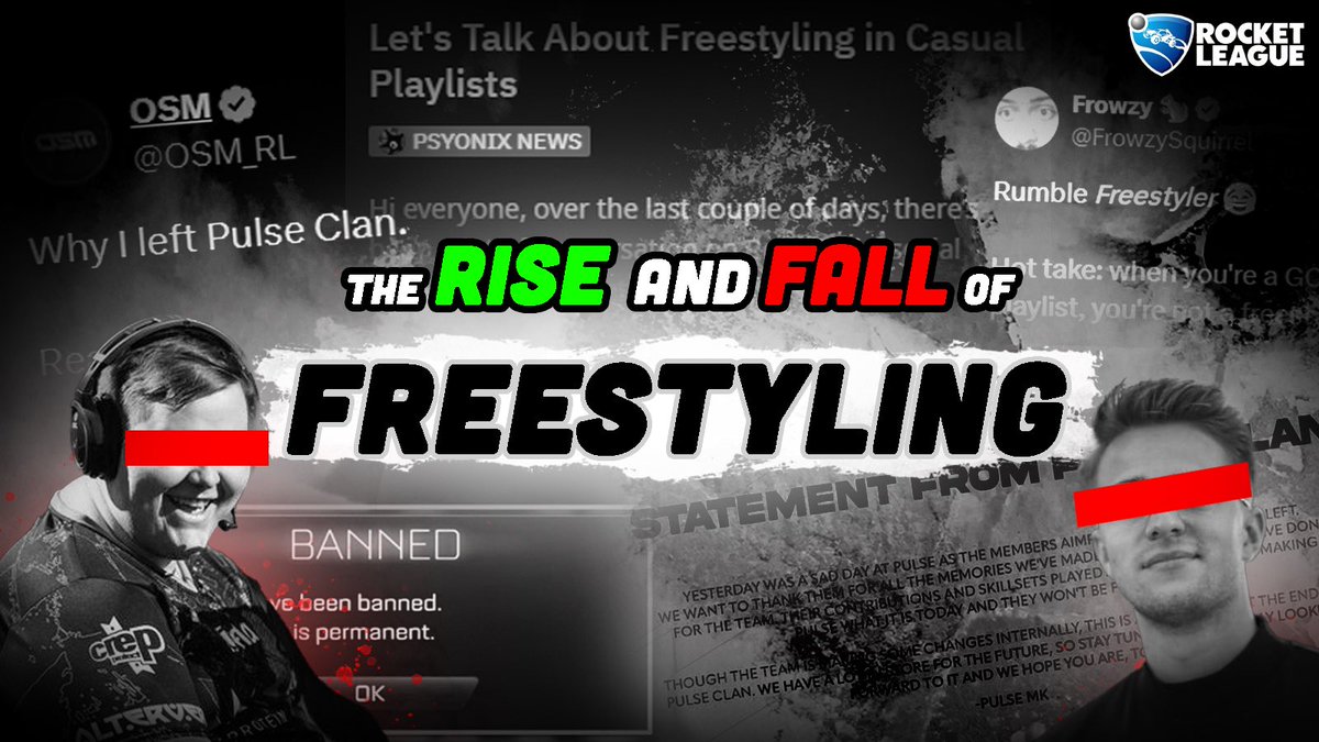 🚨NEW DOCUMENTARY 🚨

Me and <a href="/sp77ch/">speech</a> present the Rise and Fall of Freestyling, a massive project that tells the story of Freestyling in Rocket League.

youtu.be/xwKjXNvybsI?si…

You don’t want to miss this…