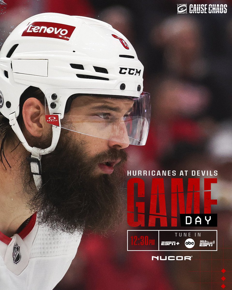 GAMEDAY!

📍 Jersey
🕧 12:30 p.m.
📺 <a href="/ESPNPlus/">ESPN+</a> / <a href="/ABCNetwork/">ABC</a> 
📻 <a href="/999TheFan/">99.9 The Fan</a> 
#CauseChaos 

Preview » bit.ly/3Pdx4Eg