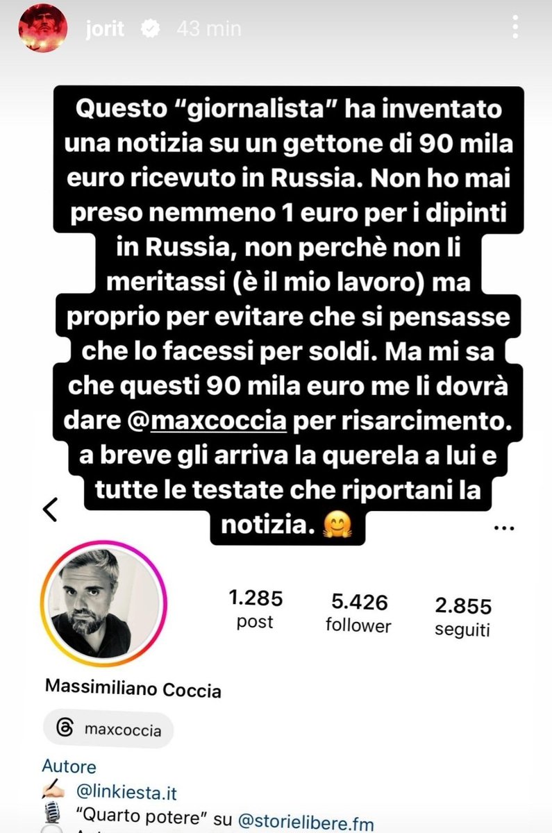 Silviaxx28's tweet photo. @Linkiesta @maxcoccia Dai Coccia,che lo paghi tu Jorit 😂😂😂😂🤡🤡🤡🤡🤡🤡 https://t.co/KBlsKaMtfT