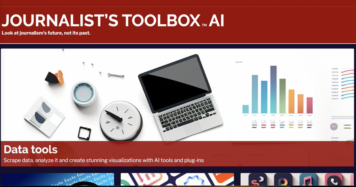 Some resources for #NICAR24 profs and pros: Journalist's Toolbox: JournalistsToolbox.ai Free newsletter: ow.ly/FlQB50QPohS YouTube training videos: ow.ly/9nKY50QPohT Data+Journalism textbook: ow.ly/9Mtn50QPohQ Toolbox textbook: ow.ly/BmaZ50QPohP