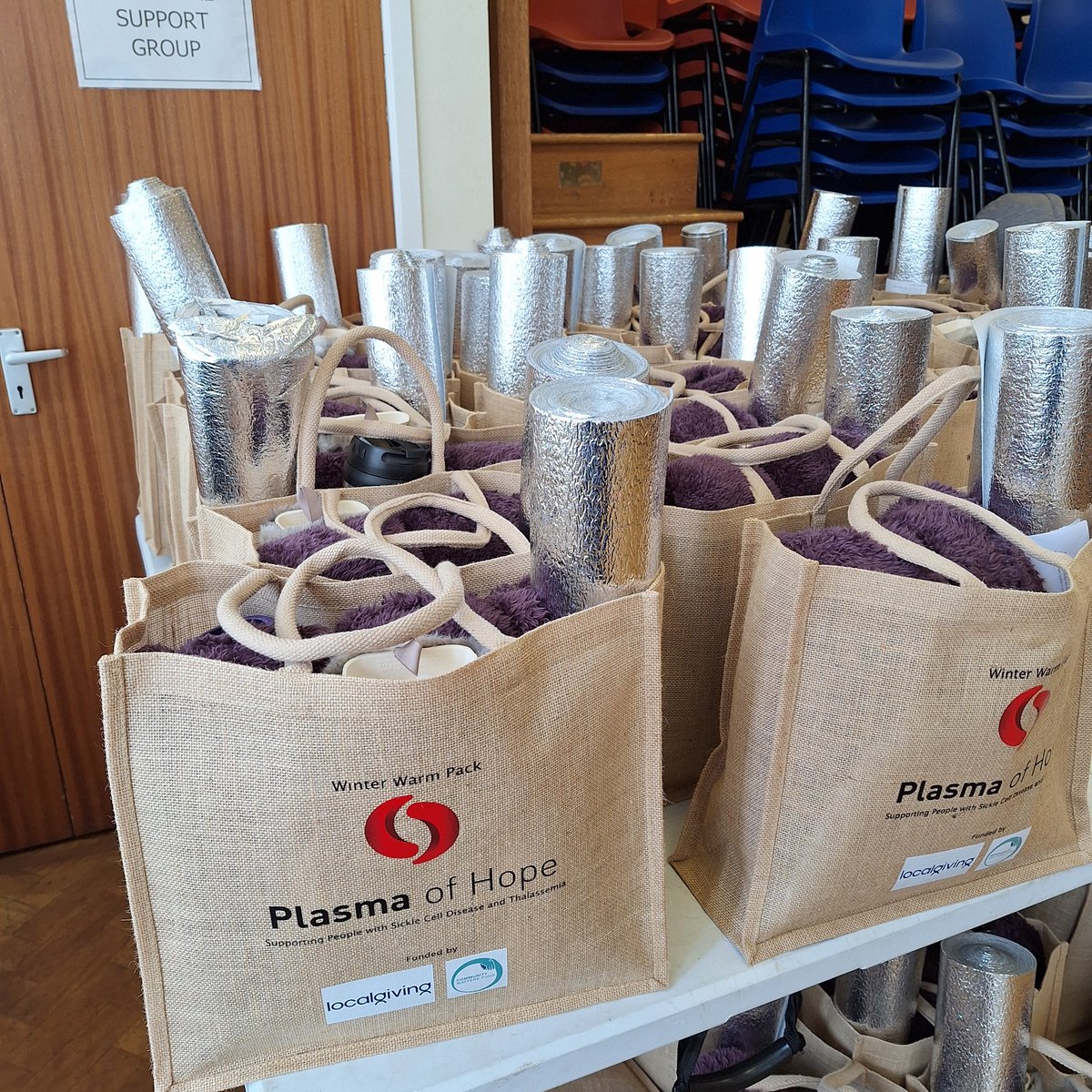 PleckSt's tweet photo. Pick up your warm pack from Plasma of Hope. St John's Church,  Scarborough Road,  Pleck,  Walsall https://t.co/nWqEmfAE9O