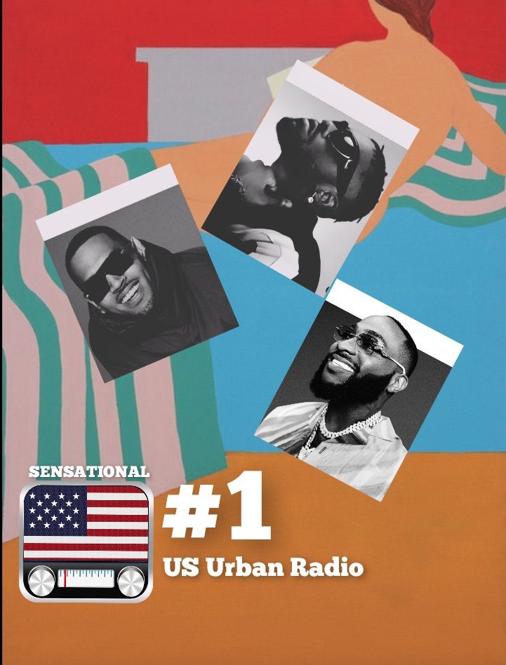 📈 #ChrisBrown’s “SENSATIONAL” featuring @davido and @Lojaymusic is currently at #1 on this week’s published US Urban Radio (Mediabase) 🎉