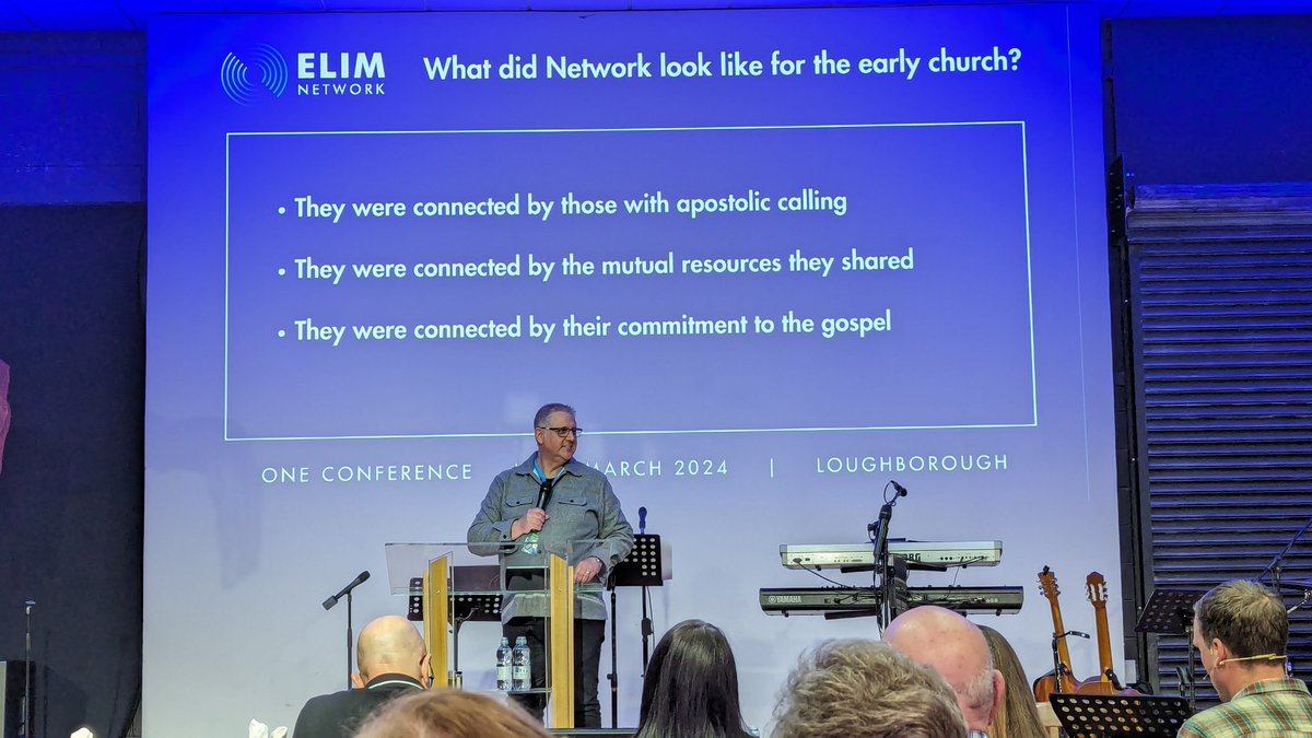 YPRobbieP's tweet photo. A great message from @stuartblount99 at the @elimpentecostal Network Conference, looking at what 'network relationship' looked like in the early church. #NetworkNotDenomination #purpose "It's the great commission that unites us together for the mission" https://t.co/3OXMFNhb61