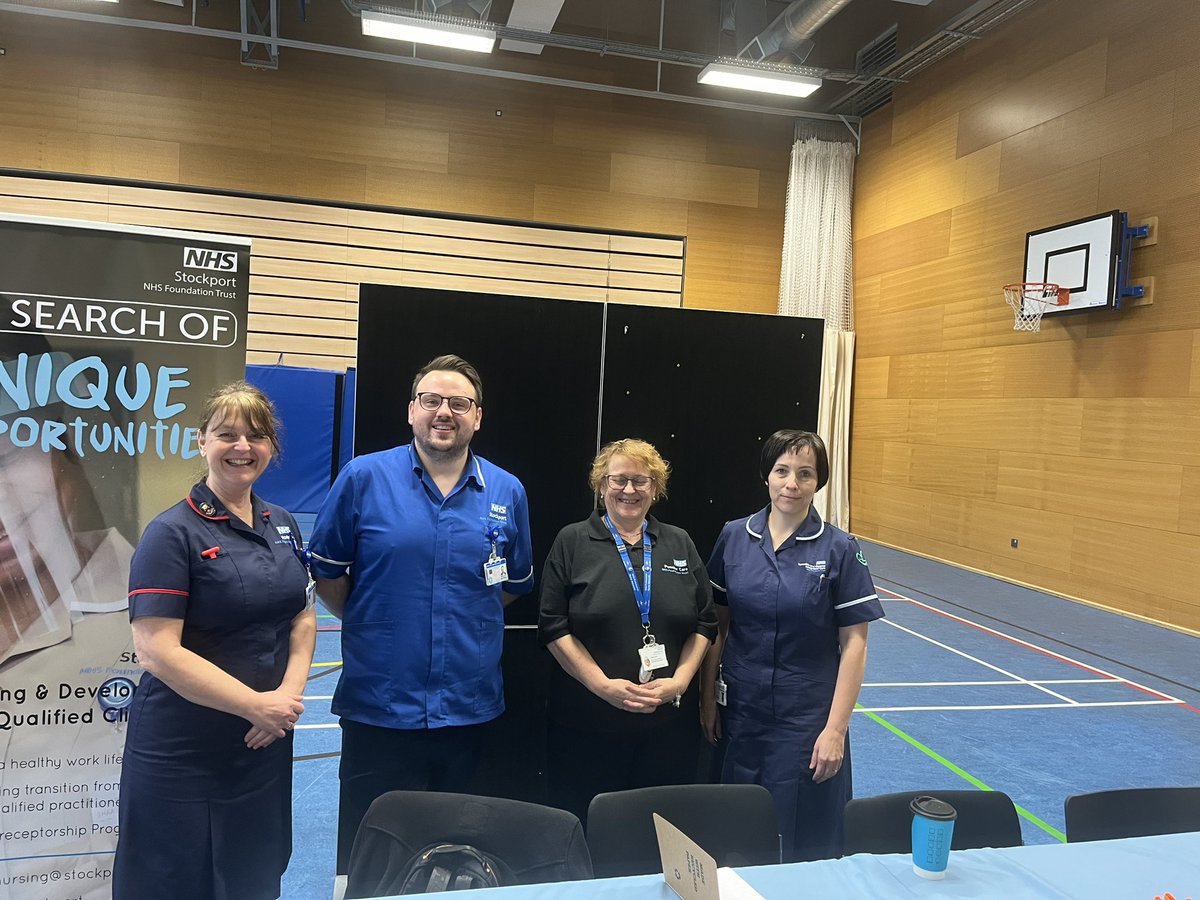 Our amazing Trust partners here to support our @ManMetUni S24 candidate visit day - thank you @JamieWalkerRN @PEFTeamTGICFT @anniemarydixon @StockportPEF