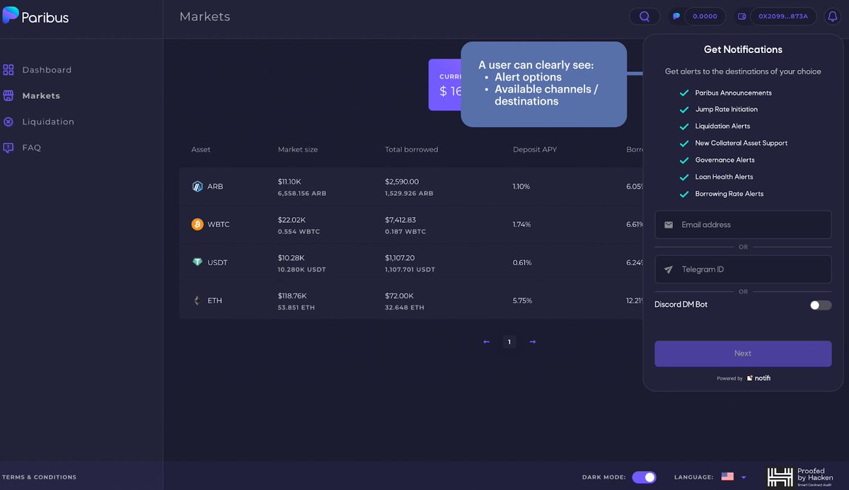 Great weekend everyone 😎
Here is a little teaser for an upcoming feature on app.paribus.io 👀

#Arbitrum #Ethererum #DeFi #NFT #RWA