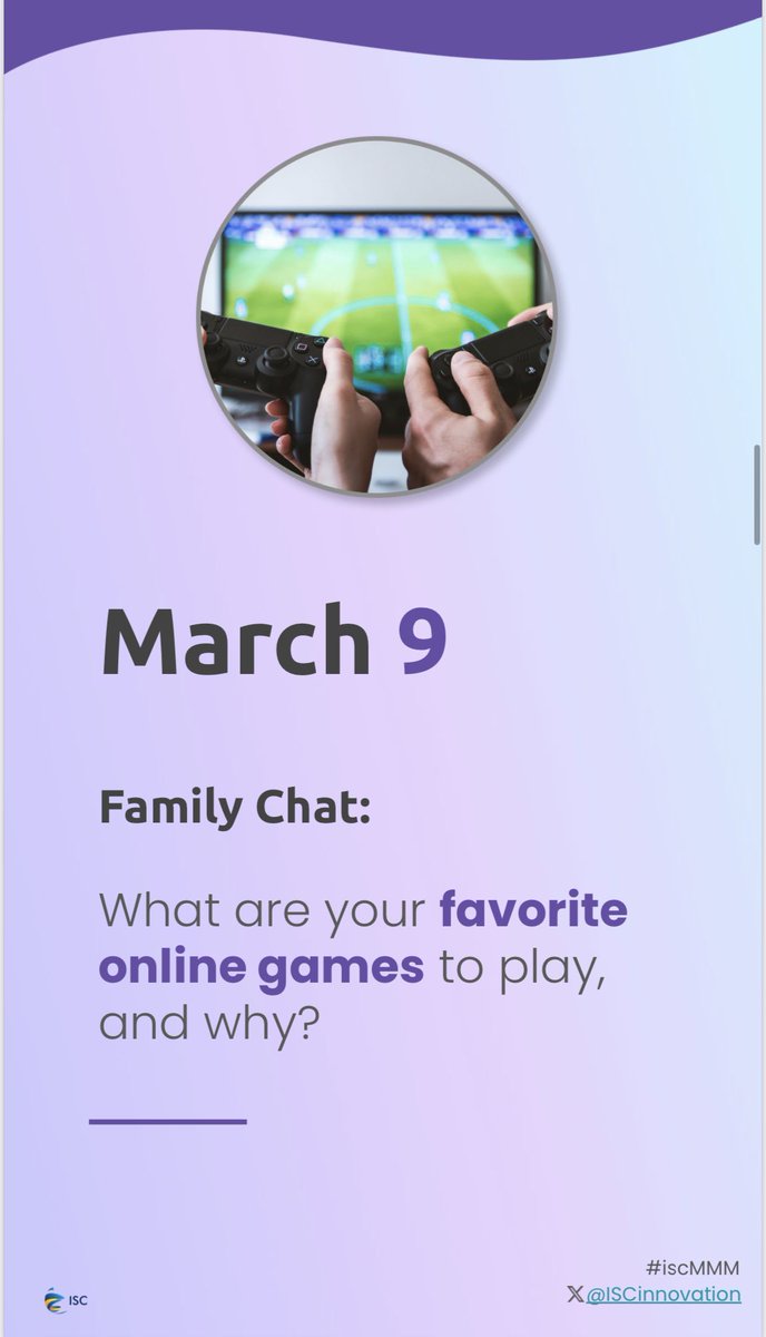 ISCinnovation's tweet image. #iscMMM #March9 #gaming