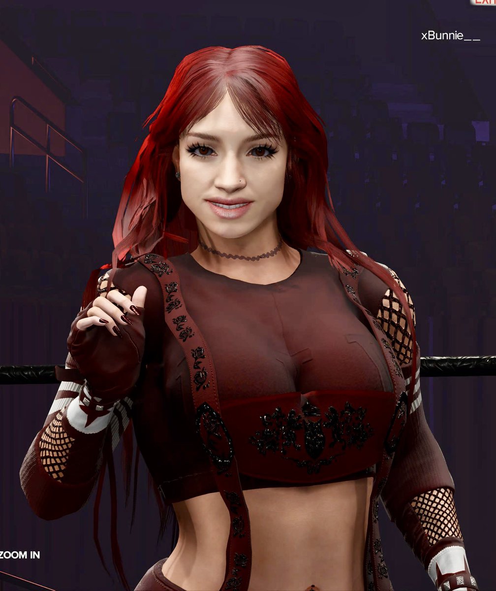 CuttingCharm's tweet photo. Not sure what the lighting is, and I changed her bottoms to black, but Violet is available for download on #CommunityCreations on #WWE2K24 

Tags are: #SVRSugar #DIVA #CUTE 

#WWE2K4 #WWE2K23 #WWE #WWEGames #CAW https://t.co/enWG2Yav50