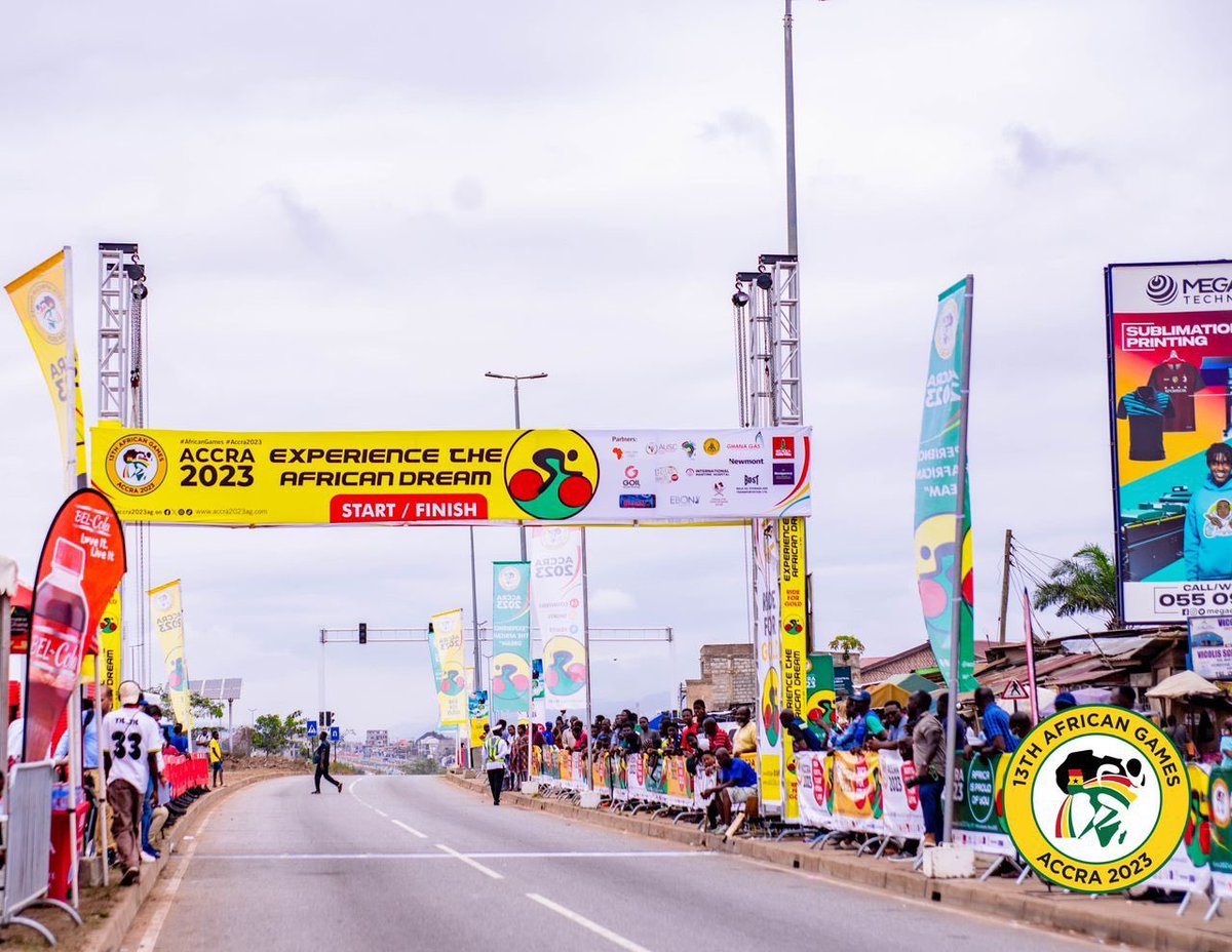 FelixRomark's tweet photo. Cycling competition of the African Games Accra 2023 @Accra2023AG , held this morning on the Ablekuma Pokuase Highway.
#AfricanGames
#Accra2023 https://t.co/SQ5oS4yVfY