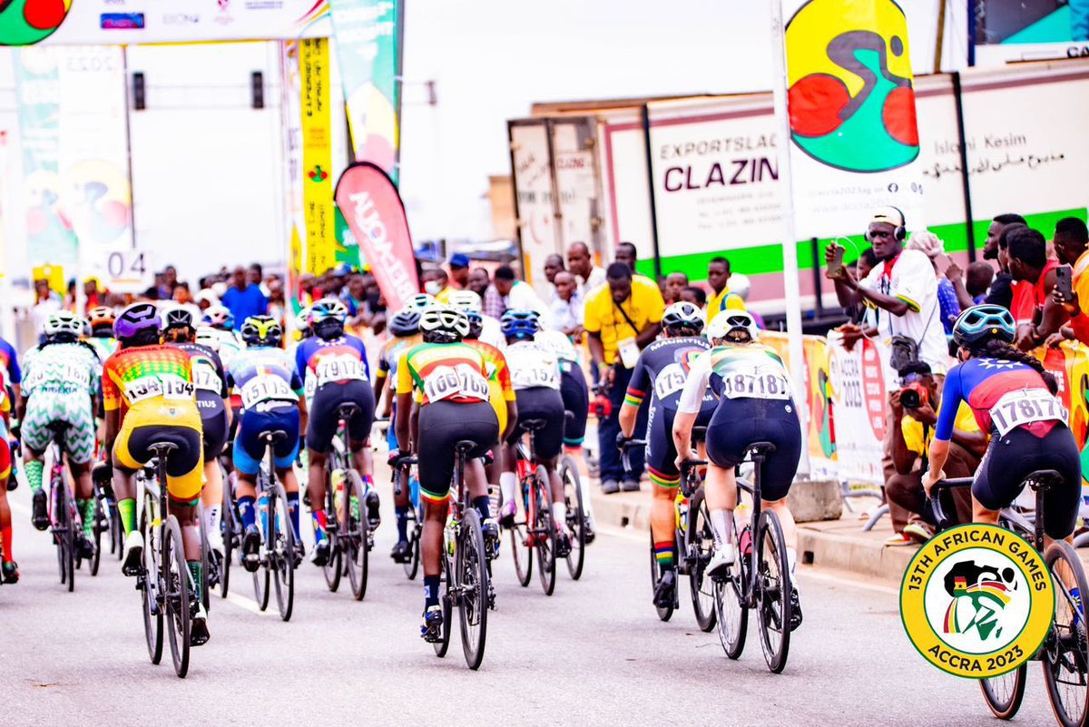 FelixRomark's tweet photo. Cycling competition of the African Games Accra 2023 @Accra2023AG , held this morning on the Ablekuma Pokuase Highway.
#AfricanGames
#Accra2023 https://t.co/SQ5oS4yVfY