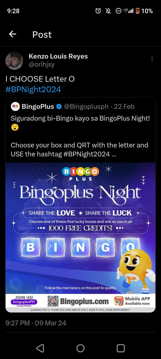 orihjsy's tweet photo. @Bingoplusph Letter O
#BPNight2024 https://t.co/ahbD03n6ag