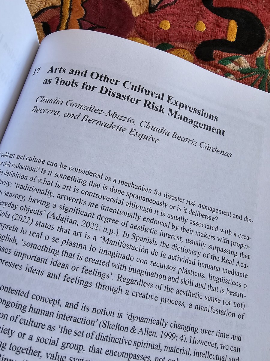 It has finally arrived! It's never too late ;) 
Very happy and grateful to have participated with a chapter. Thanks to <a href="/KsChmutina/">Prof Ksenia Chmutina</a> and #Rohit for the opportunity. #DRM #CulturalHeritage #arts #resiliencebuilding #disastersarenotnatural