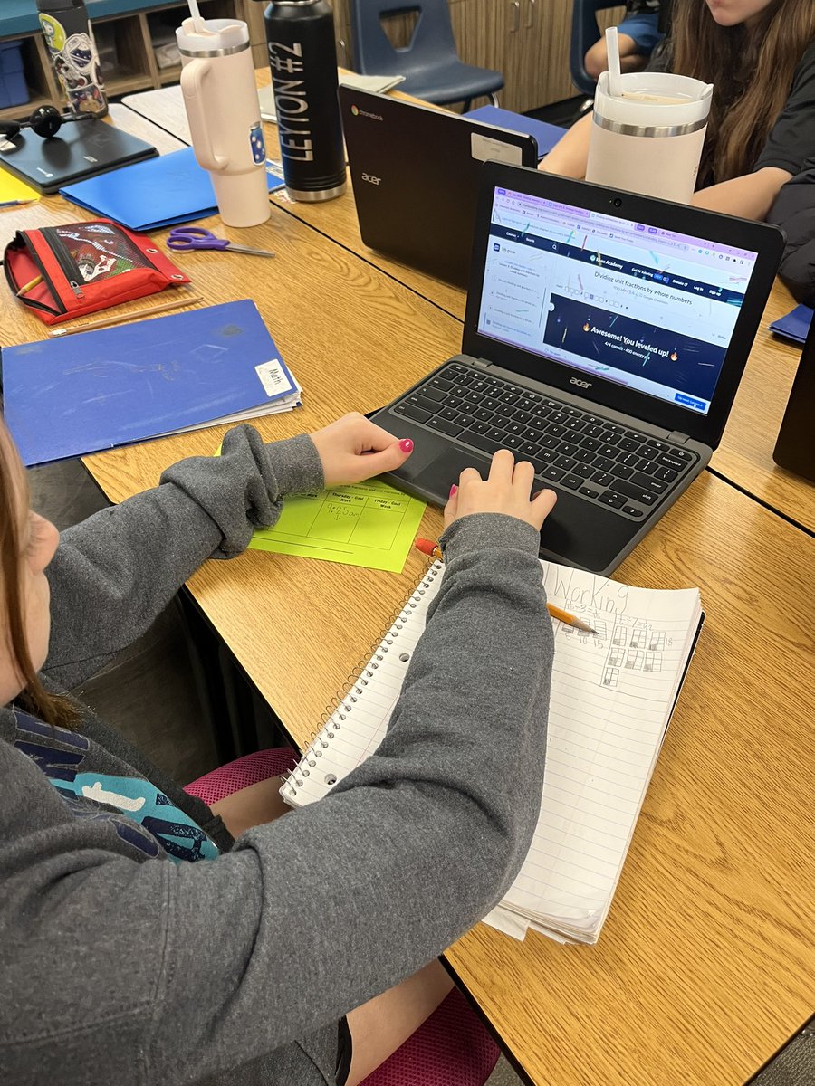 MsDuzich's tweet photo. Students working on their hyperdocs/activities to achieve their Math goal.  #differentiated @VaughnElemFISD @MrMcDaniel13 @LaurenMonk_IC @eagertolearnSoo https://t.co/7X0pOCB97W