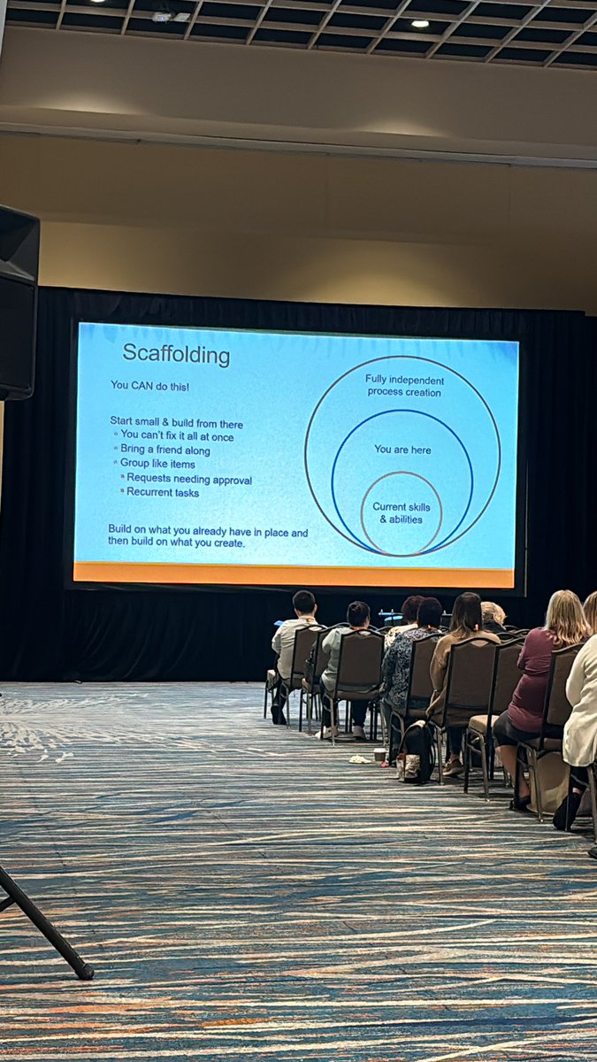acgme's tweet photo. At this morning’s Coordinator Plenary, the panel introduces the concept of scaffolding to empower attendees to streamline their work and improve their own efficiencies. “You are all capable. You can do this.” #ACGME2024 #MeaningInMedicine https://t.co/ZBsMlhqpNF