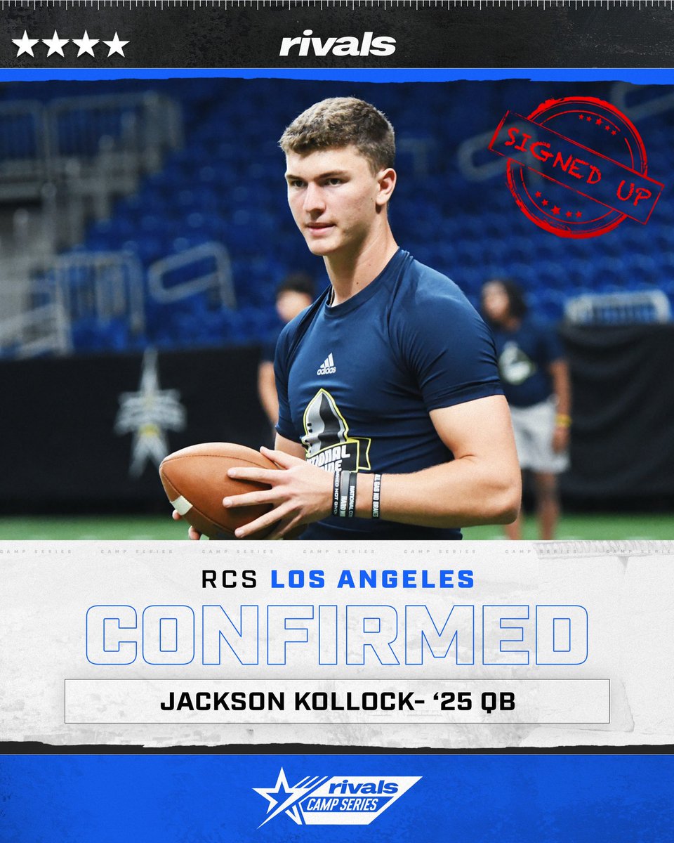 🚨CONFIRMED✍️ 4⭐️ Jackson Kollock is signed up and ready for TOMORROW 🔥