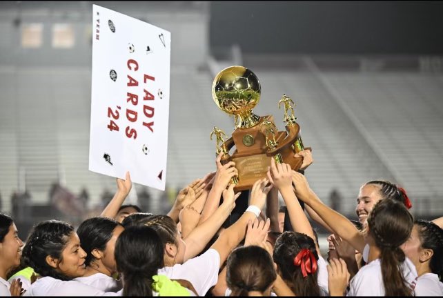 Congratulations to our Lady Cardinals as they finished the season undefeated. They are ready for playoffs! Cards 1 - Los Fresnos 0
#WeAreCardinals