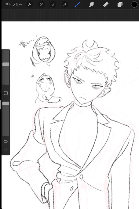 やばい線描くの楽しいって思えたの久しぶり 
