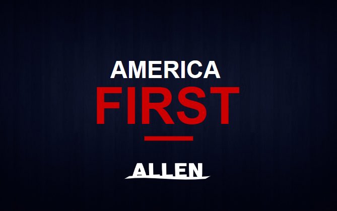 _kennethallen's tweet photo. While my opponents like to champion the ideal of “joining the United Nations on Day One” the stark contrast between my campaign and theirs is���we’re putting AMERICA FIRST on DAY ONE.

While they’re focused on globalism, I’m worried about issues here at home. Join our resolve. 🇺🇸 https://t.co/CDjtWbFD8m