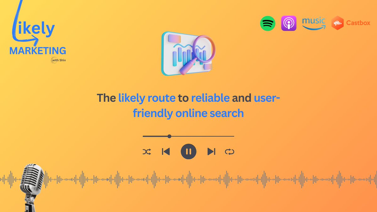 🕵️‍♂️ Dive into the intricacies of online search with Likely Marketing! This #episode uncovers user dissatisfaction, algorithmic bias, and the evolving landscape of #search engines. Listen now for valuable insights! bit.ly/likelymktg_ep5 

#userexperience #SearchAlgorithm #google