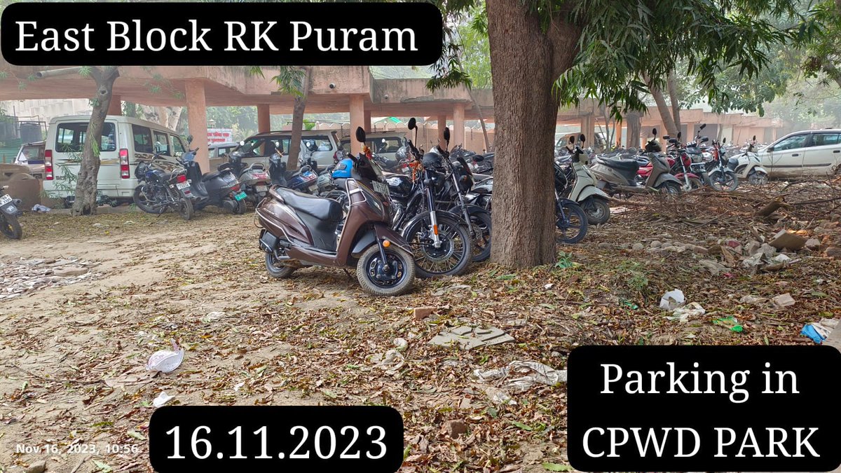 MRSPRASAD52's tweet photo. @CPCB_OFFICIAL @Laxmikantkl @CPWDGOV @HardeepSPuri @MoHUA_India @Secretary_MoHUA @DPCC_pollution @GyaneshBharti1 @SwachhBharatGov @fssaiindia @MCD_Delhi Despite repeated post of Garbage and Car parking in #CPWDPark in #EastBlkRKPuramND with date & time stamp, no action by:-
#CPCB_OFFICIAL
@CPWDGOV
@DPCC_pollution
#HardeepSPuri
@MoHUA_India
@Secretary_MoHUA
@SmartCities_HUA
#DGCPWD
@SwachhBharatGov
#SwachhataHiSeva
#DGssb
#CPWD https://t.co/9suNGXYo4h