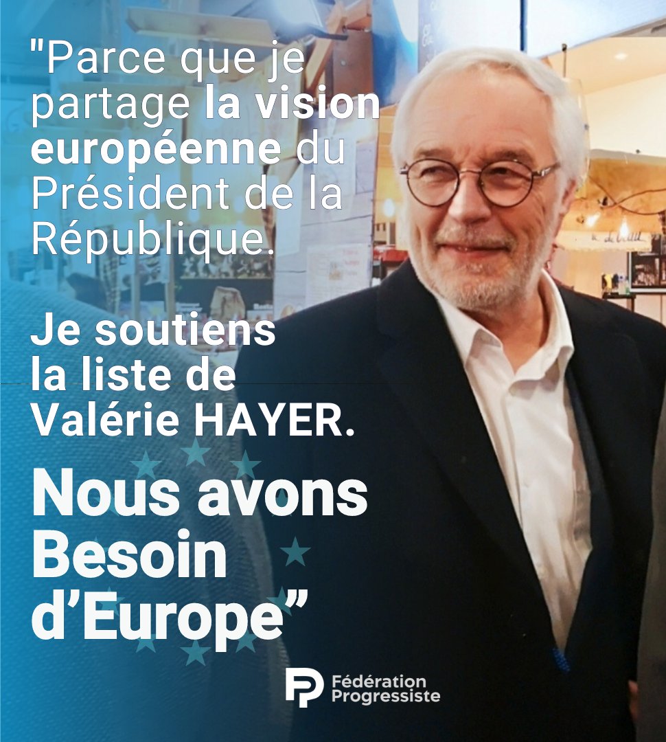 🟣🔴🇪🇺 La Fédération Progressiste soutient et s'engage aux côtés de @ValerieHayer pour la liste @BesoindEurope. Pour notre protection et nos libertés, pour réussir la transition écologique, pour renforcer notre souveraineté économique, nous avons BESOIN D'EUROPE.