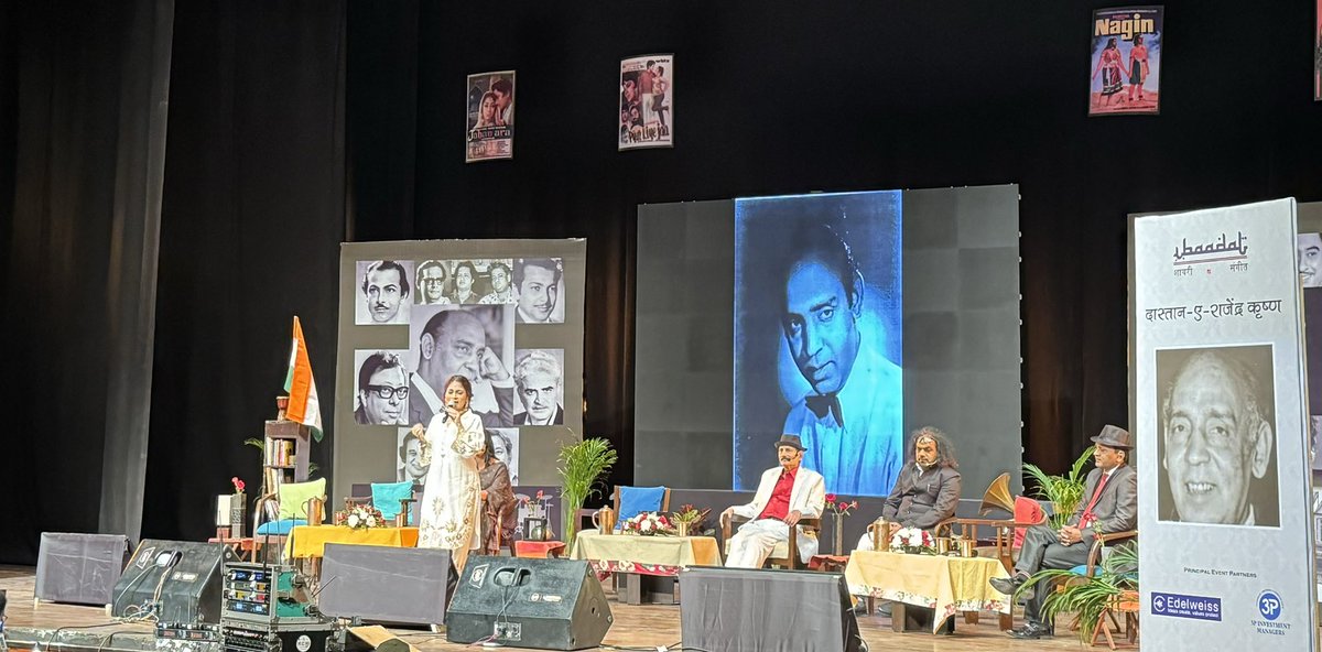 #ibaadat team does such a fab job to celebrate #lyricists & #poets! Remember 'mere saamne wali khidki mien' from padosan movie...evening dedicated to lyricist #RajinderKrishan ! #Bollywood #poetrylovers
