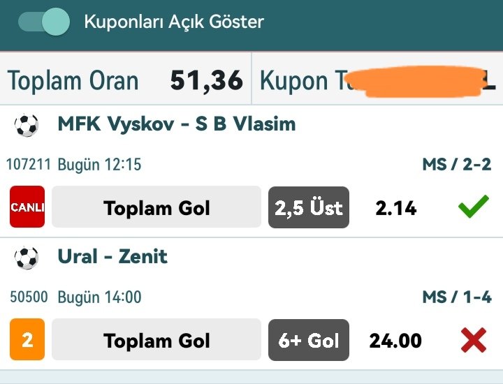 Gitti güzelim kupon 1 golden 😡😡😡