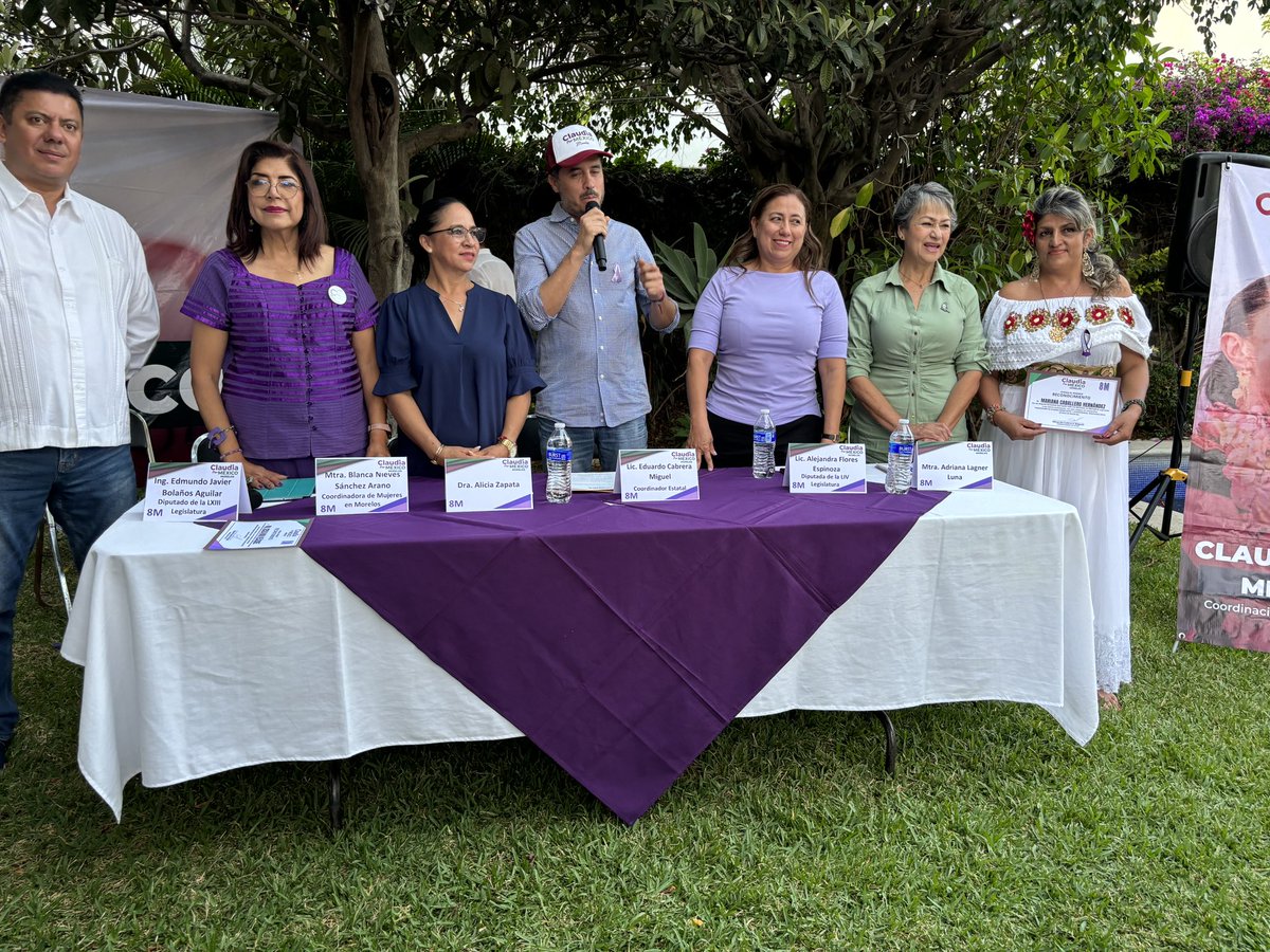 ClaudiaPorMor_'s tweet photo. 💜Este fue nuestro evento conmemorativo del día 8 de marzo, Día Internacional de la Mujer, en esta fecha tan importante compartimos y pasamos tiempo en apoyo al  Movimiento Femenino, acompañados del Ingeniero  Javier Bolaños, nuestra amiga y aspirante a la Presidencia Municipal https://t.co/MZ2VRYrUvS