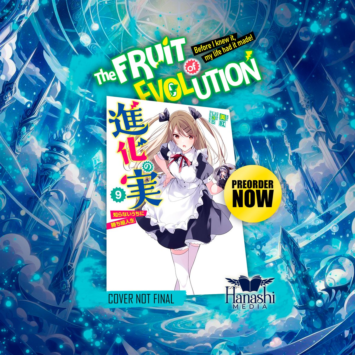 HanashiMedia's tweet photo. 🍎📚 Exciting news! "The Fruit of Evolution" Volume 9 is available for pre-order on Amazon! 🌟 Secure your copy and continue the thrilling journey:

🔗 Amazon: [https://t.co/UYDJvrcDhp📕]

🌈📖 #FruitOfEvolution #Volume9 #AvailableForPreorder https://t.co/XvvMBjCeWs