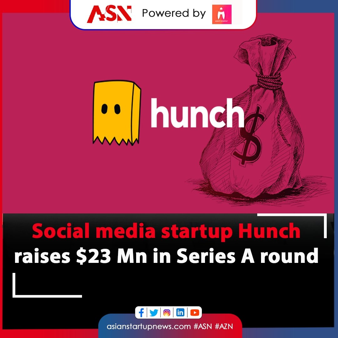 Social media startup @hunch_social has raised $23 million in a Series A funding round led by Alpha Wave and South Korea-based Hashed Emergent.

This news article is Powered by <a href="/adoptstartup/">Adopt Startup</a>

#asianstartups #entrepreneurship #innovation #funding #successstories #emergingmarkets