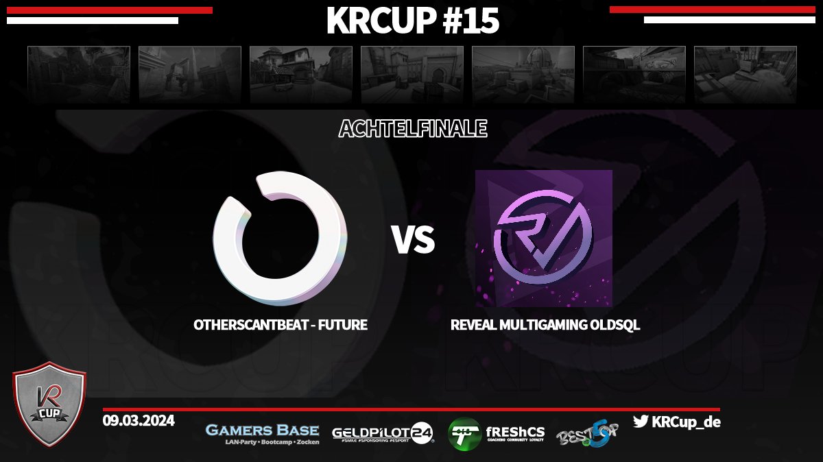 KRCup_de's tweet photo. #KRCup 15 - Achtelfinale -
@OTHERSCANTBEAT FUTURE 🆚 @RVMultigaming OLDSQL
📷| https://t.co/GWkK3WV9t3
🎤| @NSkillless https://t.co/BVcflVEgRq